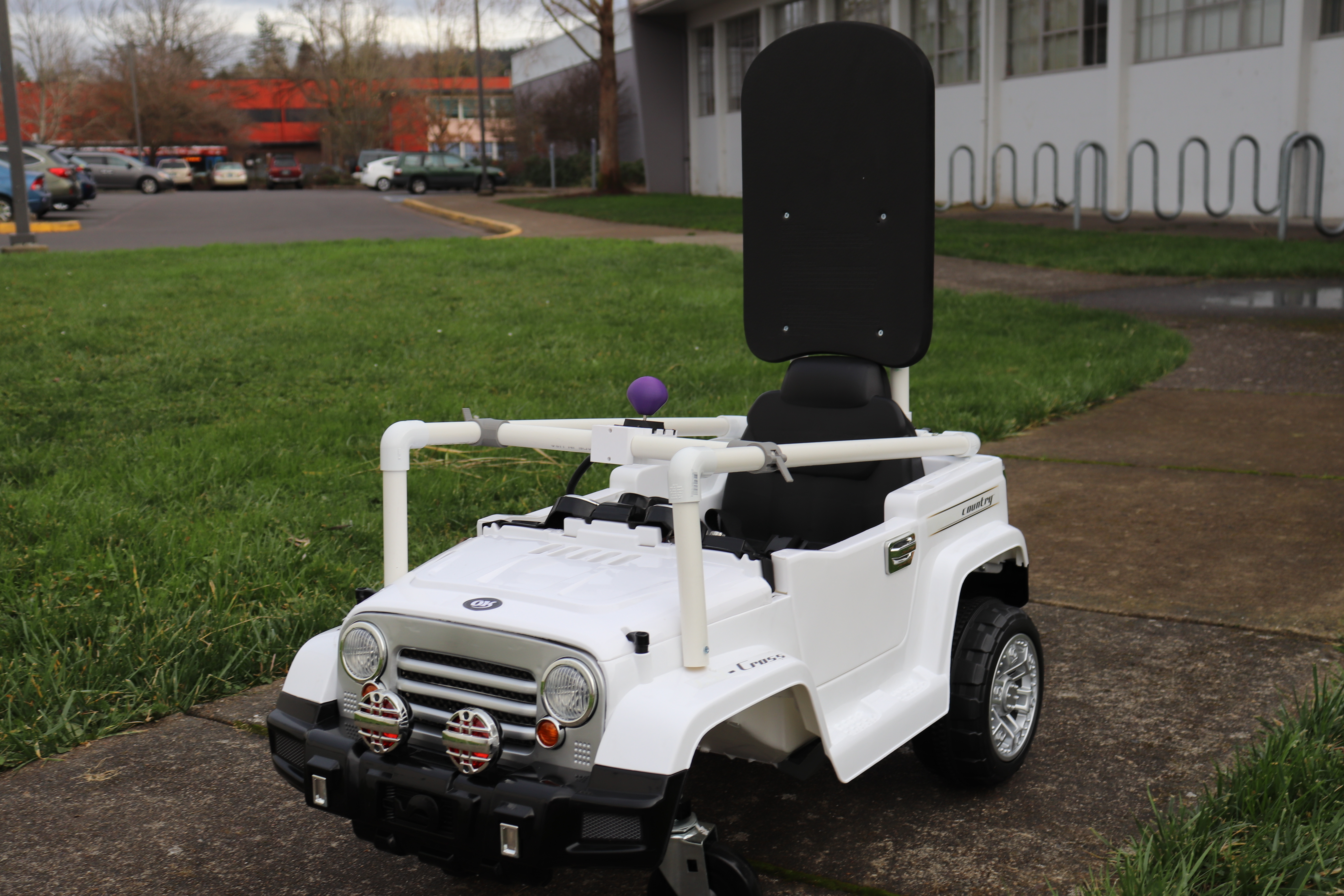 picture of joystick modified jeep